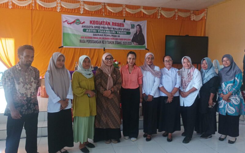 Anggota DPRD Provinsi Maluku Utara Astrid Tiarasari Yasin saat melakukan kegiatan reses di SMA Muhammdiyah 1 Tidore