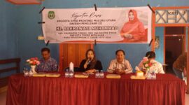 Kegiatan reses oleh Hj. Rahmawati Muhammad yang berlangsung di Desa Loleba, Kabupaten Halmahera Timur.