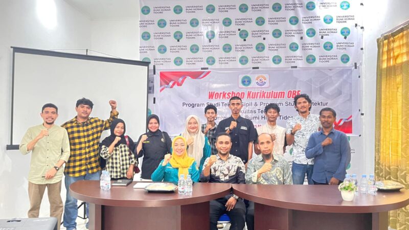 Foto bersama peserta Workshop OBE Fakultas Teknik Unibrah. 