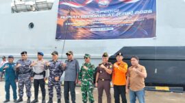 Wabup Kepulauan Sula menjemput rombongan Tim Ekspedisi Rupiah Berdaulat (ERB) 2026.
