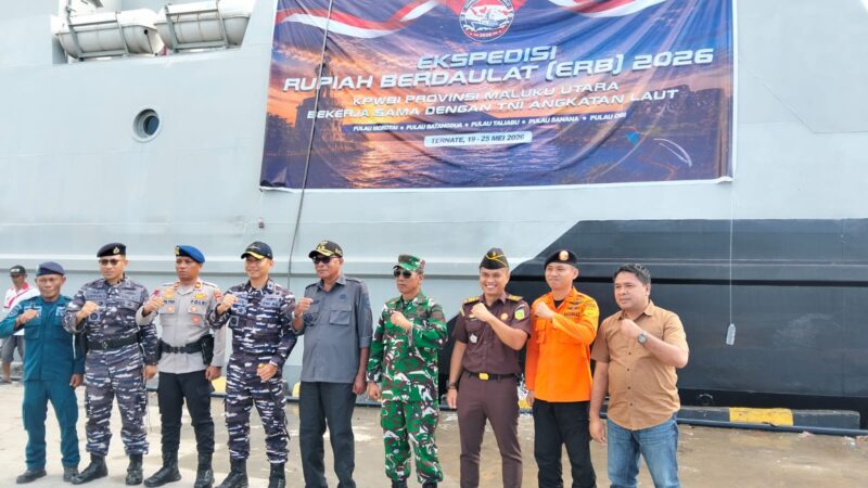 Wabup Kepulauan Sula menjemput rombongan Tim Ekspedisi Rupiah Berdaulat (ERB) 2026.