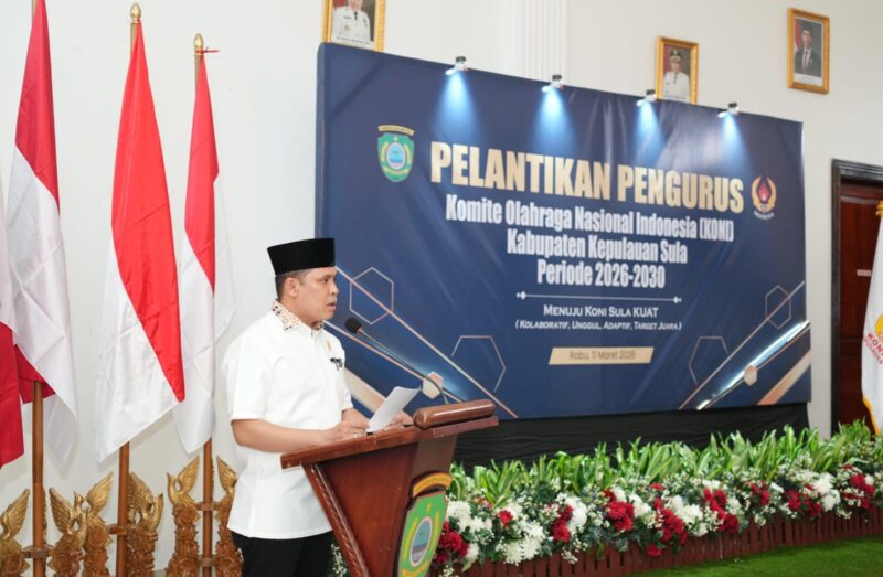 Ketua KONI Kepulauan Sula, Kamarudin Mahdi. Dokumentasi: Diskominfo Kepulauan Sula. 