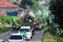 Fanatik Brazil Kepulautan Sula Konvoi keliling kota Sanana. Dokumentasi: Abhi Liamanu.