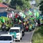 Fanatik Brazil Kepulautan Sula Konvoi keliling kota Sanana. Dokumentasi: Abhi Liamanu.