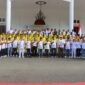 Pelepasan kontingen Porprov Maluku Utara yang berlangsung di Istana Daerah, Kepulauan Sula.