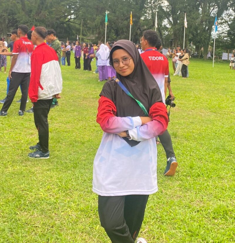 Annabiya Nurdin, mahasiswa Unibrah yang mengikuti Pororov di Tobelo. 