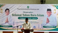 Wakil Bupati Kepulauan Sula, M. Saleh Marasabessy saat memberikan sambutan.