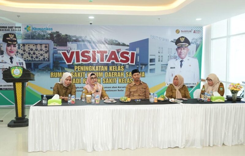 Tim Visitasi Provinsi Maluku Utara bersama Pemerintah Kabupaten Kepulauan Sula. (Dokumentasi: Diskominfo Kepulauan Sula). 