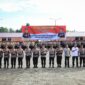 Kapolda Malut bersama pejabat utama dan pasukan dalam apel besar Bhabinkamtibmas.