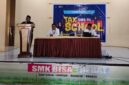 Kepala SMK Negeri 1 Tidore Ahmad Usman, S.Pd saat memberikan sambutan, nampak juga Kepala KP2KP Tidore, Hari Tri Pamungkas