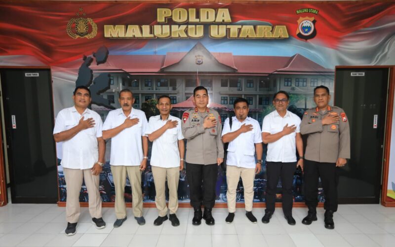 DPD Parti Gerindra saat bertemu dengan Kapolda Maluku Utara, Irjen Pol. Arif Budiman, S.I.K., M.H.,