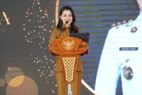 Gubernur Sherly Laos saat menghadiri kegiatan JAMSOSTEK Award