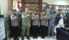 Kapolresta Ternate AKBP Anita Ratna Yulianto, S.I.K., M.H bersama jajaran bertemu dengan Dandim 1501/Ternate, Letnan Kolonel Inf. Jani Setiadi