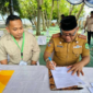 Reformer aksi perubahan OPTIMAL MALUT, Rachmat Hidayat Buamona bersama Sekda Malut, Samsuddin A Kadir