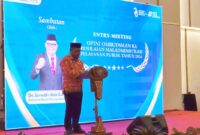 Sekprov Malut, Samsuddin A Kadir saat menghadiri Entry Meeting Opini Sinergi Pemprov Malut dan Ombudsman RI Dorong Pelayanan Publik Bebas Maladministrasi