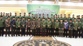 Wagub Malut Sarbin Sehe mengahdiri pelantikan madrasah kader isnu dan rapat kerja