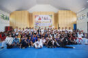 Wagub Sarbin Sehe bersama para atlet dan official Taekondo