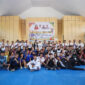Wagub Sarbin Sehe bersama para atlet dan official Taekondo