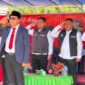 Ka Dikbud Abubakar Abdullah bersama jajaran melakukan upacara HUT ke-81 RI