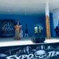 Rektor Unibrah Sarbaini A Karim saat membuka kegiatan Teknik Expo yang berlangsung di Desa Garojou