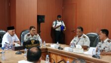 Wakil Gubernur Maluku Utara, H. Sarbin Sehe, saat menerima audiensi Kepala Kantor Wilayah Direktorat Jenderal Pemasyarakatan Malut, Bagus Kurniawan, beserta jajaran pada Rabu (12/8/2026) di Ruang Rapat Wakil Gubernur.