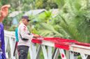 Salah satu pembangunan dilakukan Satuan Brimob Polda Maluku Utara di Desa Salube, Kecamatan Loloda, Kabupaten Halmahera Utara