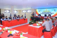 Kapolda Maluku Utara Irjen Pol. Arif Budiman, S.I.K., M.H. saat memberikan sambutan pada kegitatan taklimat awal audit kinerja itwasum Polri