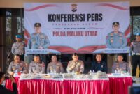 Konfrensi pers Kapolda Maluku Utara Irjen Pol. Arif Budiman, S.I.K., M.H., 