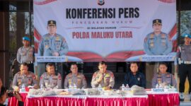 Konfrensi pers Kapolda Maluku Utara Irjen Pol. Arif Budiman, S.I.K., M.H., 