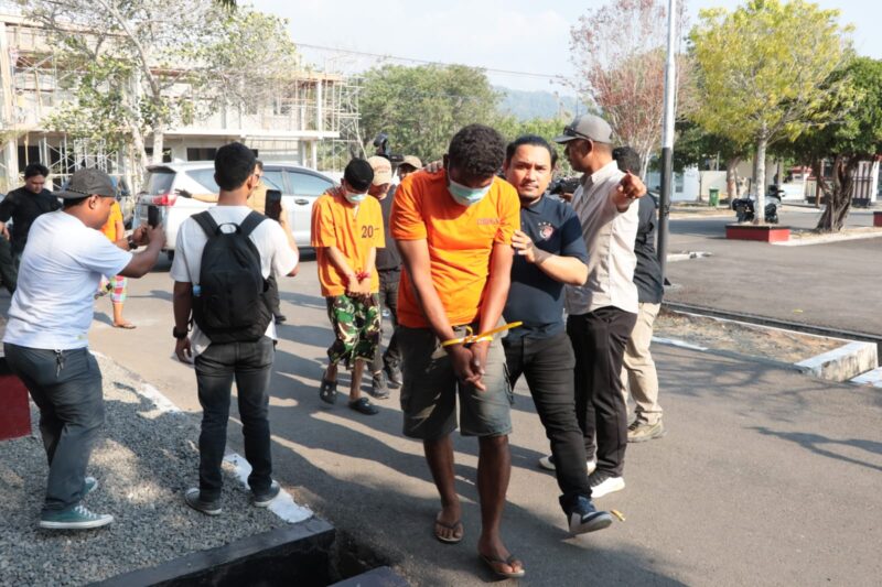 Para pelaku berhasil diamnkan atas kasus yang terjadi di Patani Barat